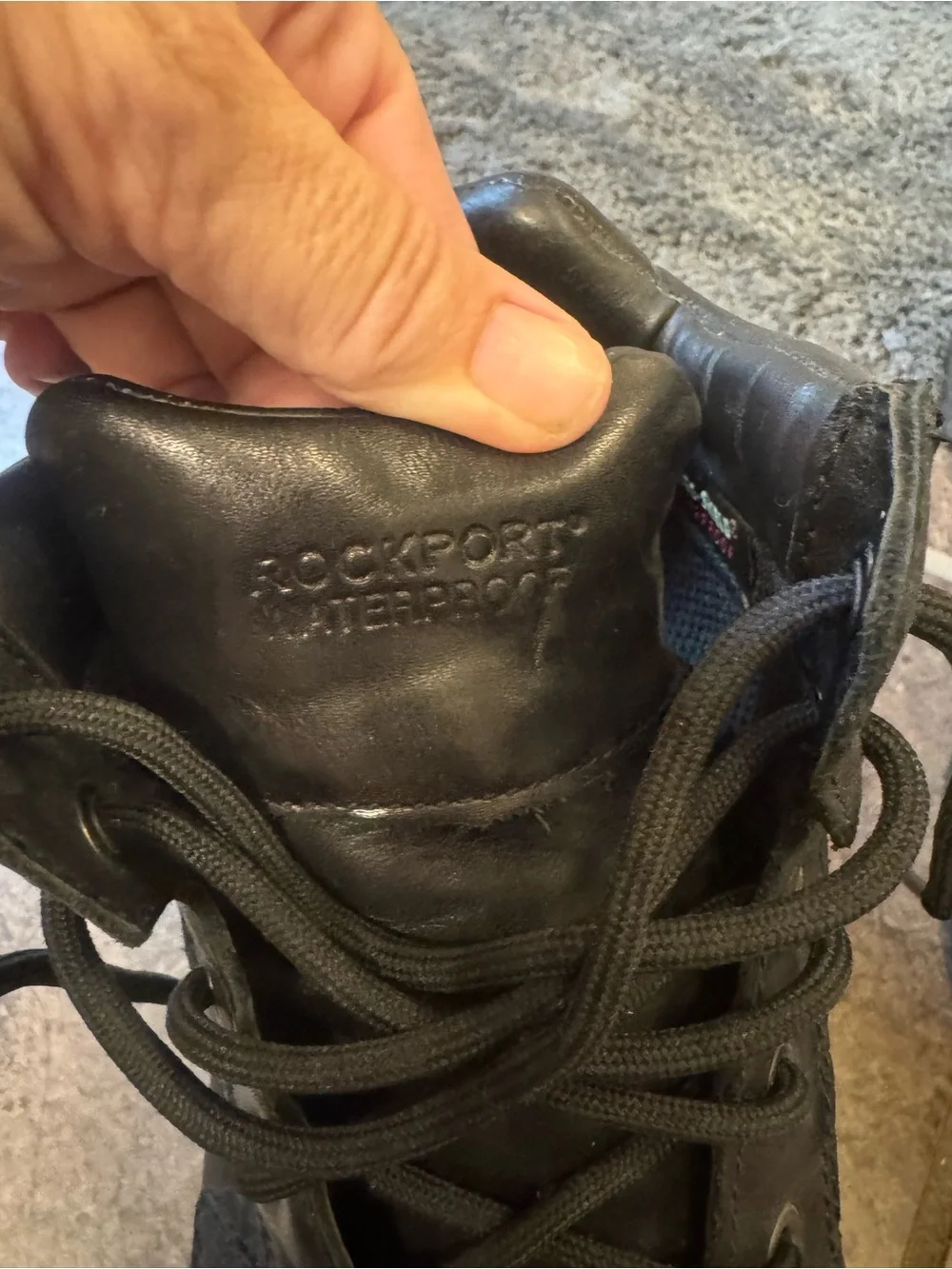 Rockport Black Leather Chukka Lace-Up Boots